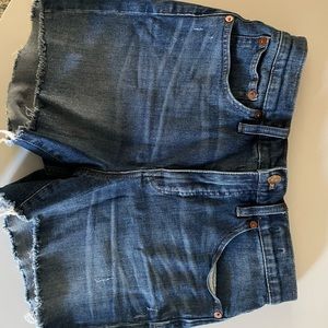Madewell denim shorts -high rise